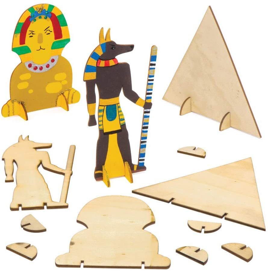 diy手工制作工艺品装饰 埃及立式木制工艺套件适合儿童缝制和装饰