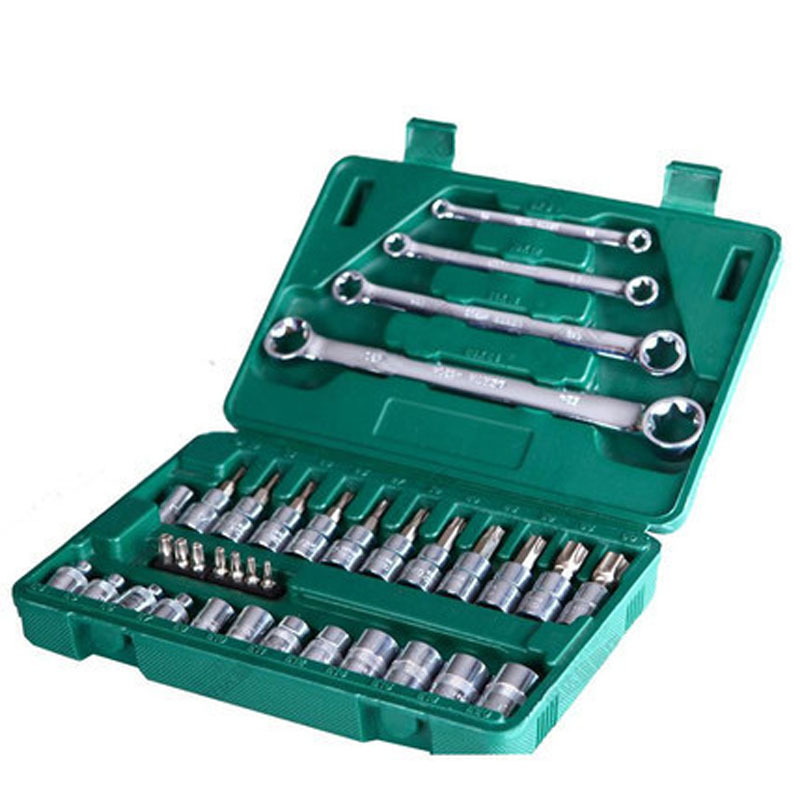 3x10mm中孔花形旋具头工具组套套筒扳手套装 09010-阿里巴巴