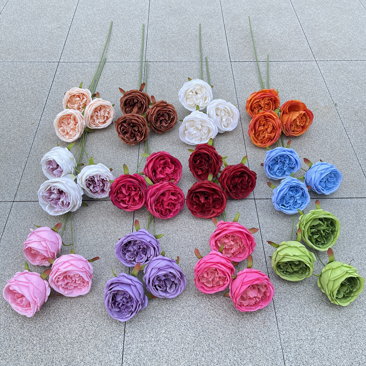 3头鸿宇大奥斯丁 仿真花 婚庆居家装饰假花 批发-阿里巴巴