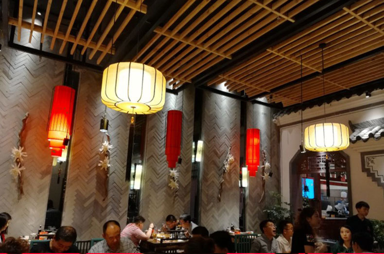 坎爷重庆传统四川火锅店灯具吊灯中式中国风老火锅店大厅餐桌灯笼