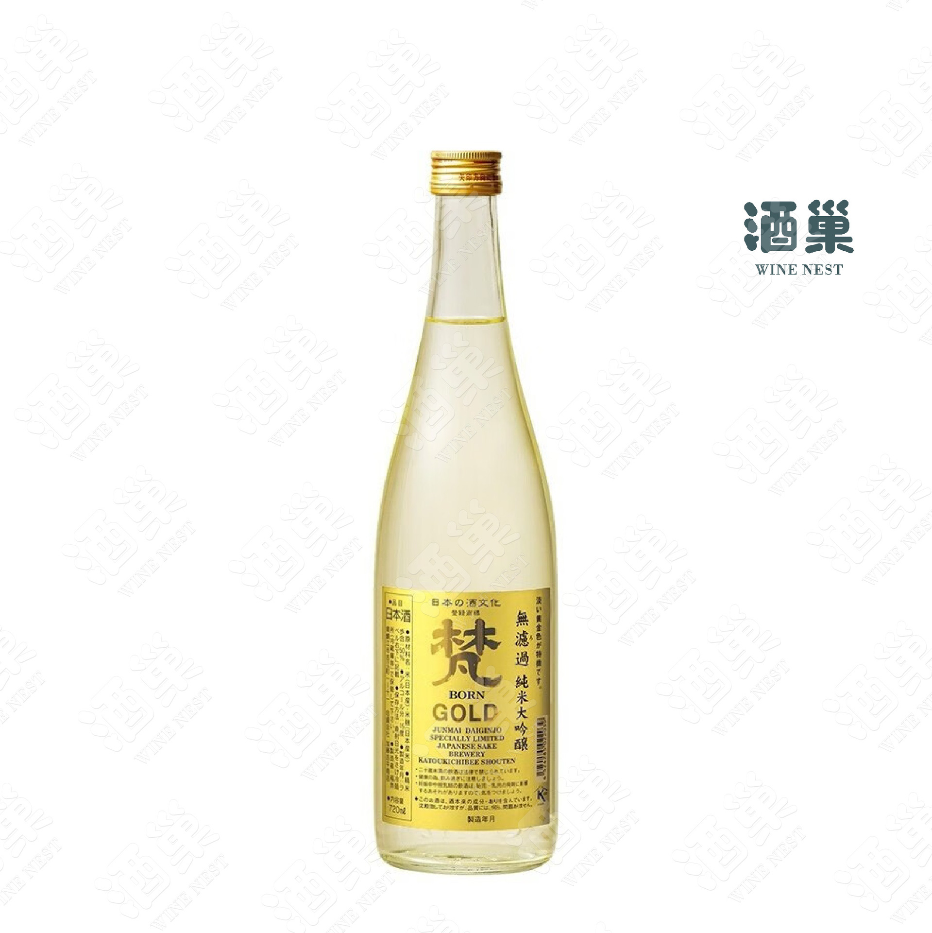 梵清酒日本原装进口金色纯米大吟酿日式清酒gold无过滤720ml洋酒