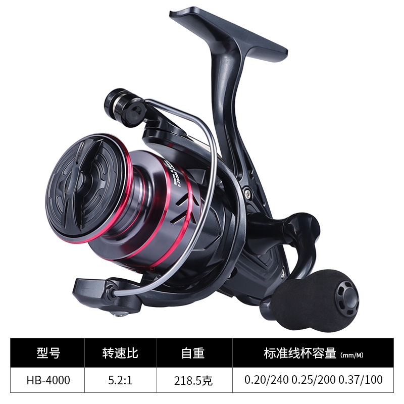 Linnhue All Metal Fishing Wheel Fishing Reel Casting Rods Fishing Reel Spinning Reel Fishing Wheel Telescopic Fishing Rod round Long Cast Wheel Fishing Gear Wholesale