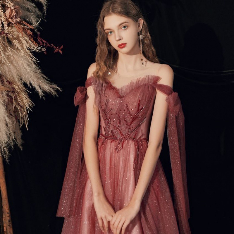 舞会礼服宴会高级晚礼服敬酒服新娘2022新款在逃公主礼服裙