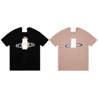 npc潮牌李晨nic夏季t恤衫上衣同款背后无脸熊印花短袖t恤男女同款