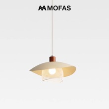 MOFAS北欧法式奶油风现代餐厅全光谱吧台民宿卧室床头led阳台吊灯