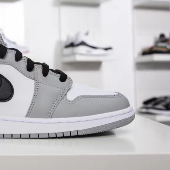 莆田纯原aj1mid烟灰复古白灰影子黑中帮男女同款复古篮球鞋莆田鞋