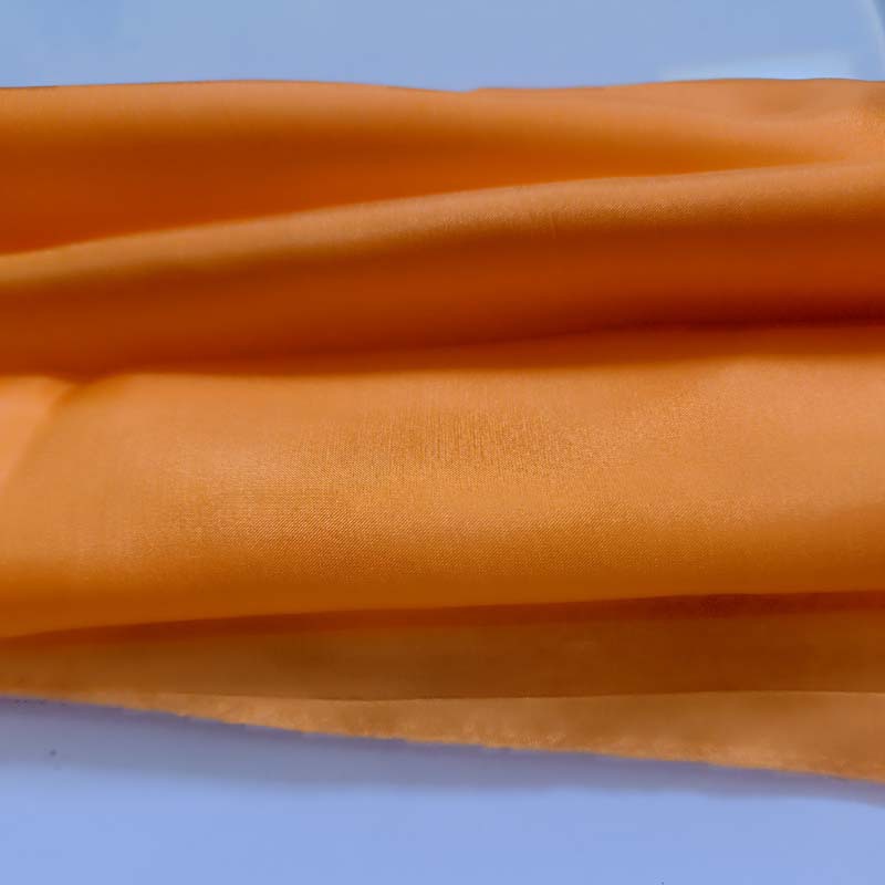 桑蚕丝里布真丝电力纺面料丝巾丝绸布真丝服装布料橙色-阿里巴巴