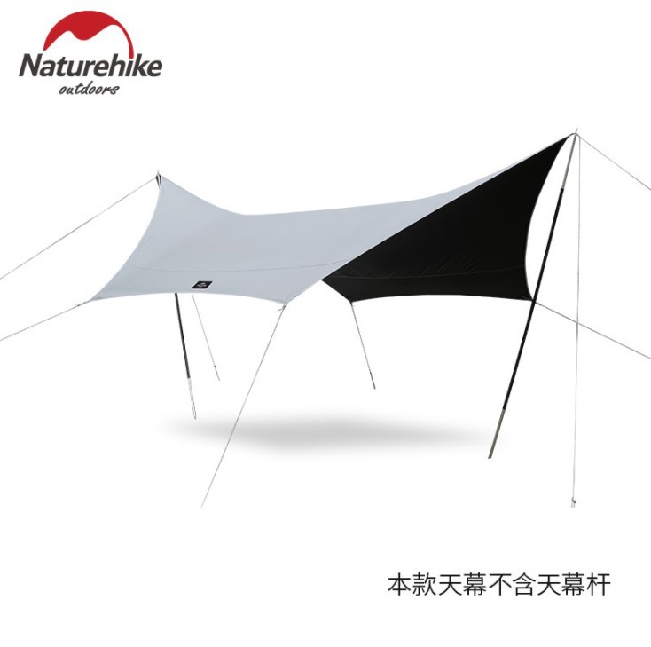 nh mobile black glue hexagonal canopy sun protection waterproof outdoor camping uv protection awning