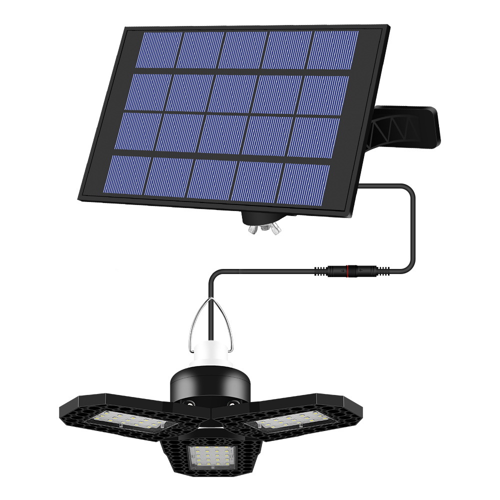 谦润照明led太阳能户外灯智能充电三叶灯高亮庭院道路照明灯节能