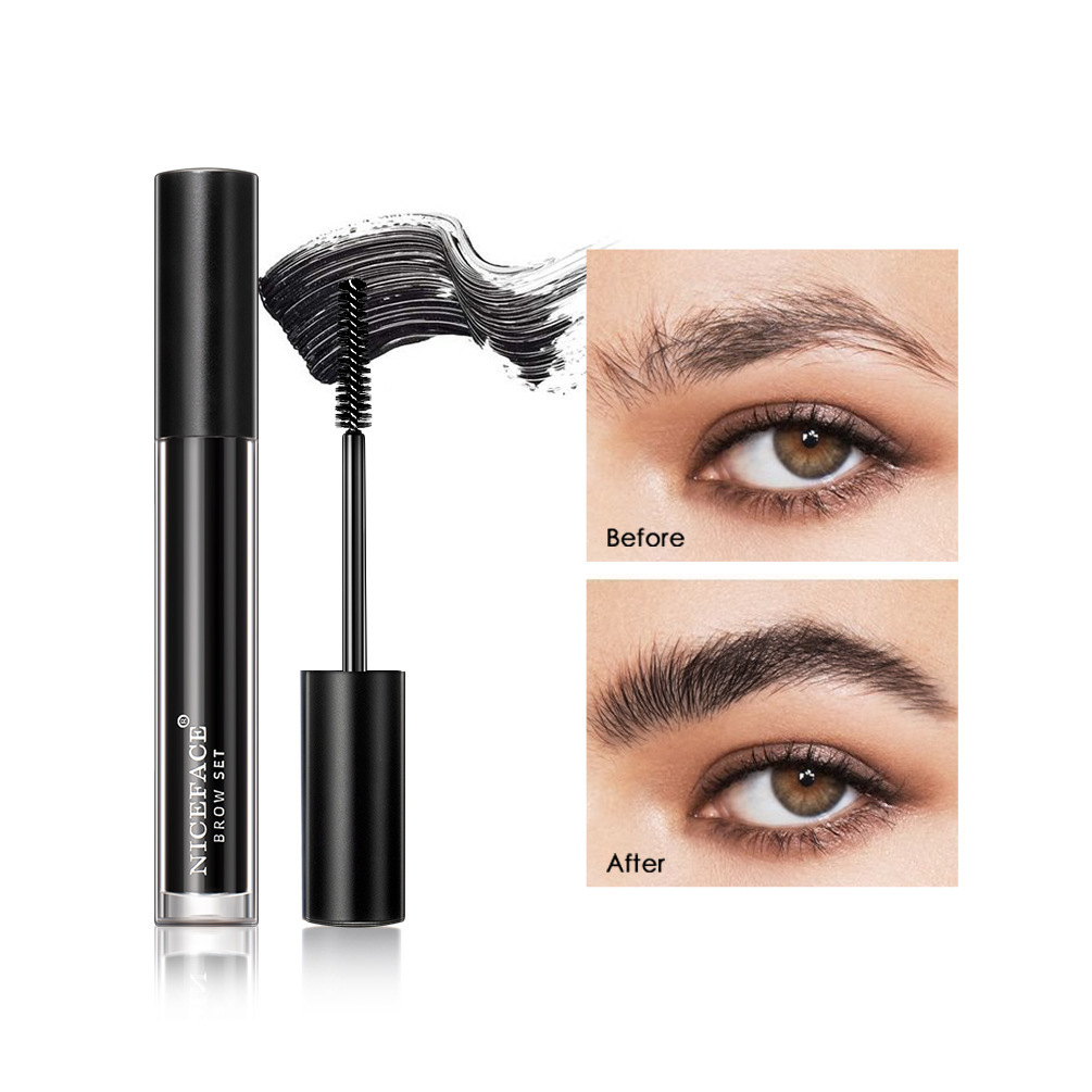 Eyebrow Styling Liquid Colorless Transparent Waterproof Sweat-Proof Discoloration Resistant Eyebrow Black Repair Essence Wholesale Custom