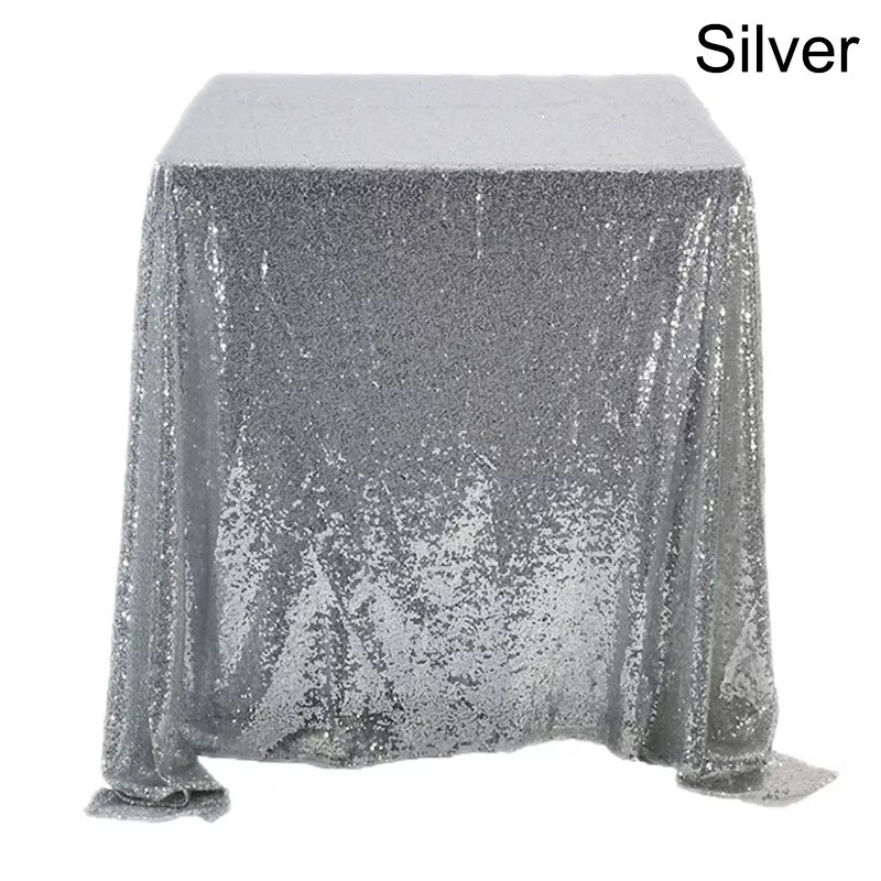 Cross-Border Hot Selling Sequin Tablecloth Tablecloth Hotel Wedding Party Christmas Decorative Cloth Golden Embroidery Beads