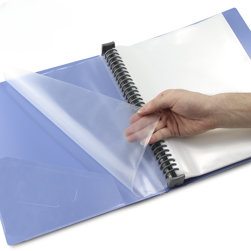 资料册活页文件夹可拆透明多层插页袋资料夹文件a4纸活页夹a430孔