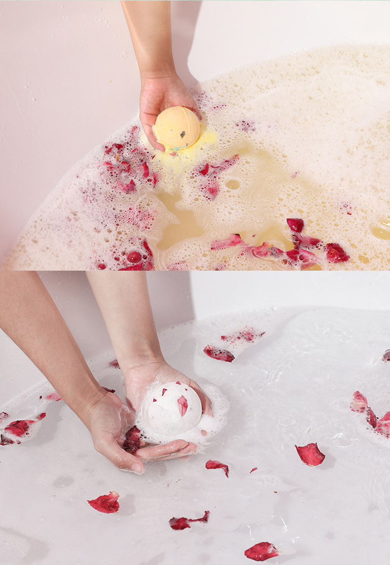 boss香氛沐浴球舒适滋润泡澡沐浴花家用泡泡搓澡按摩浴盐球