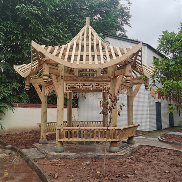 长廊座椅美人靠 樟子松防腐美人靠 凉亭 防腐木美人靠美人靠板凳