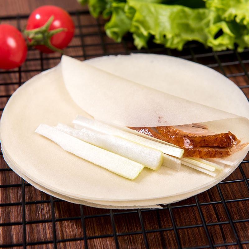 北京烤鸭饼皮荷叶饼春饼皮烤鸭面皮京酱肉丝饼手工面饼卷饼小薄饼