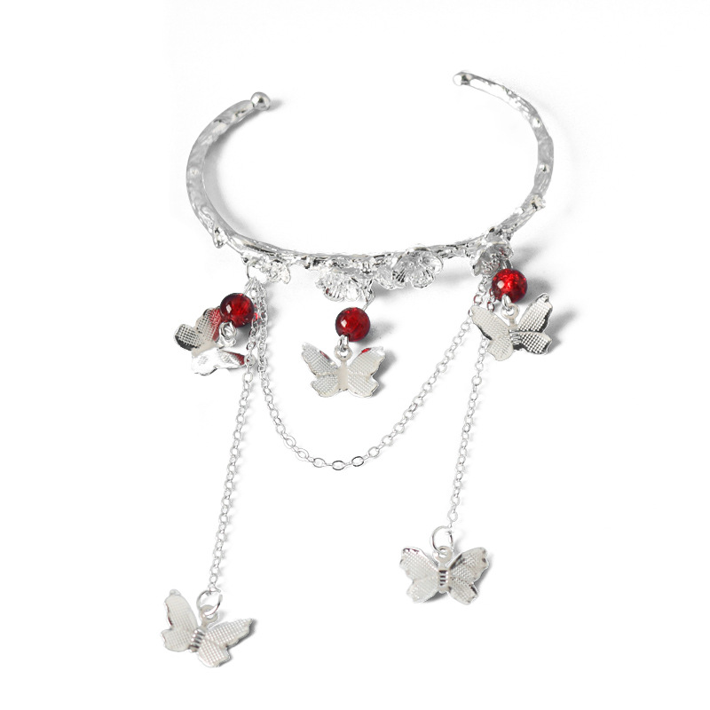 天官赐福花城手链死灵蝶银蝶手环中国风蝴蝶手镯古风汉服手饰镯子