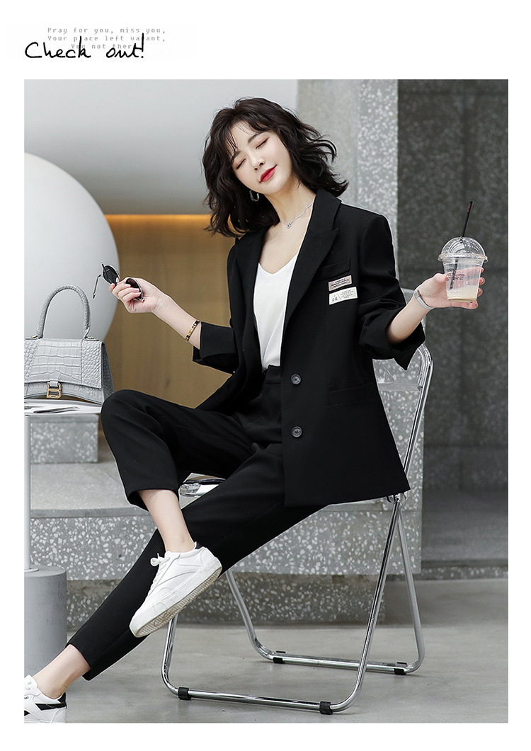 西装外套女2021秋装新款韩版女士职业套装气质时尚休闲小西服女潮