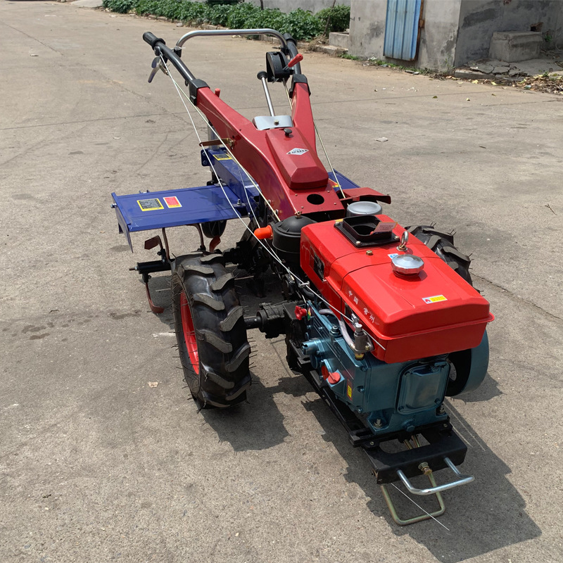 山坡耕种手扶拖拉机 松土播种15马力耕种机 电启动常柴发动机手扶
