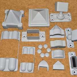 pvc护栏 塑钢栅栏 绿化围栏 围墙院墙 花园栏杆 花坛篱笆配件