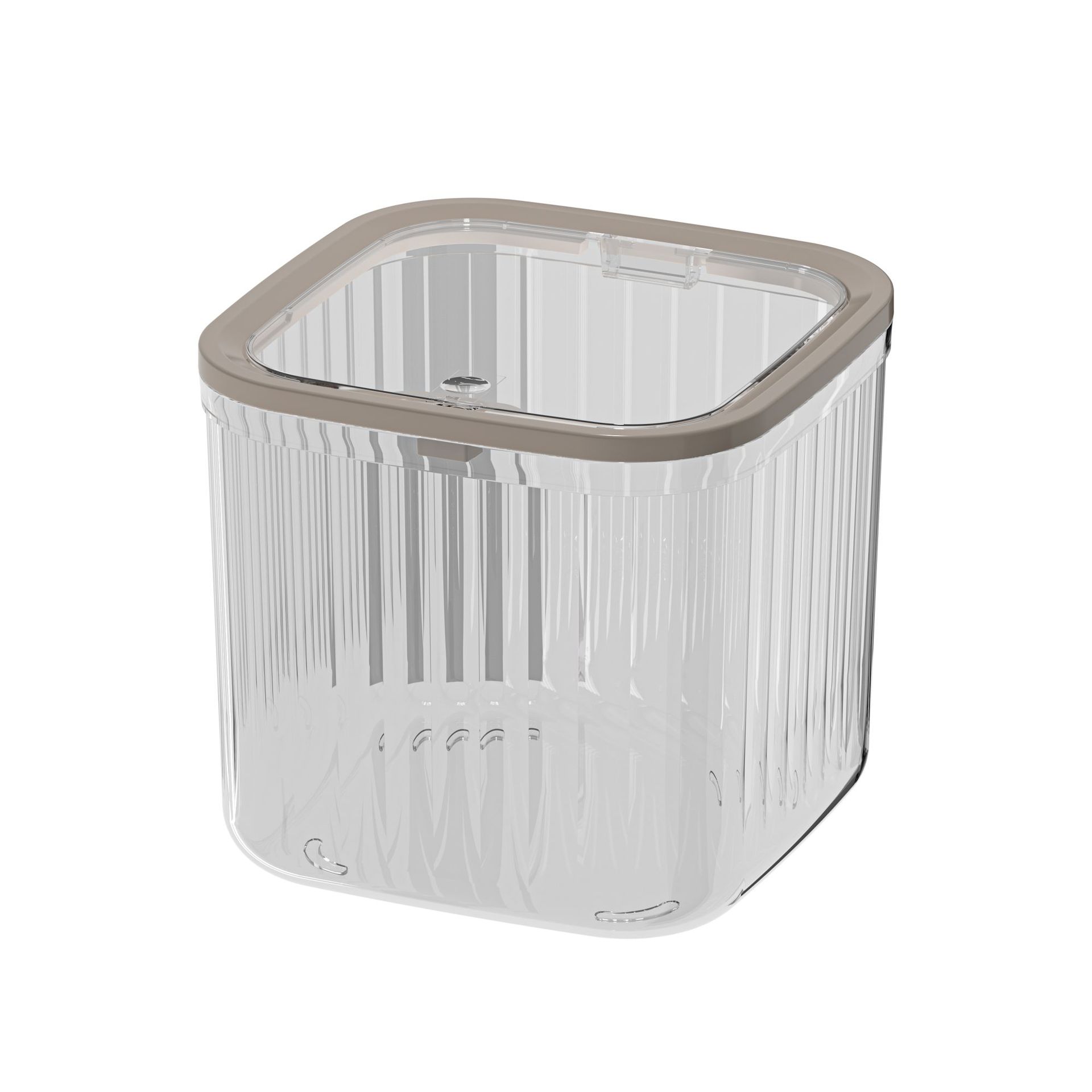 Hl Transparent Desktop Trash Bin Household Kitchen Table Dining Table Small Bedroom Bed Head Light Luxury Car Wastebasket