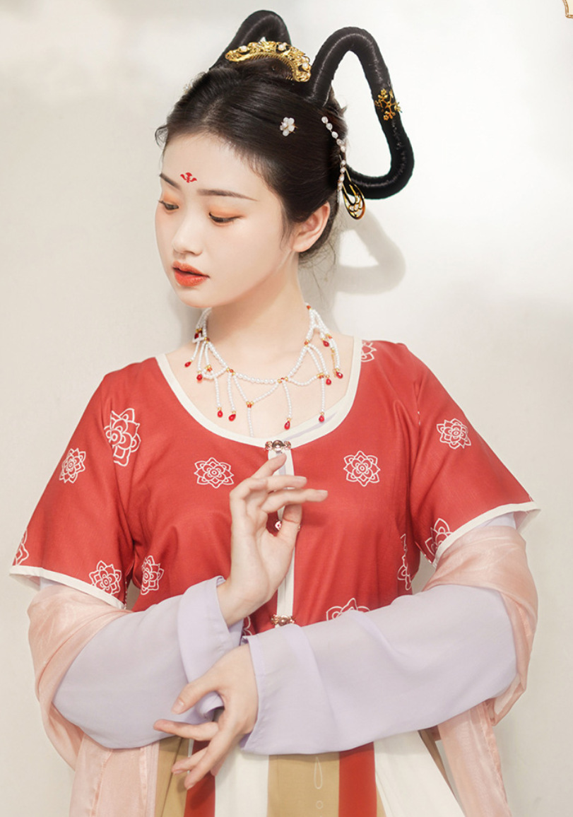 敦煌演出造型仙女琵琶舞飞天发髻古风发包唐风发型古装汉服假发