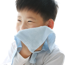 竹纤维小方巾25*25婴儿口水巾幼儿园儿童毛巾竹纤维方巾 童巾