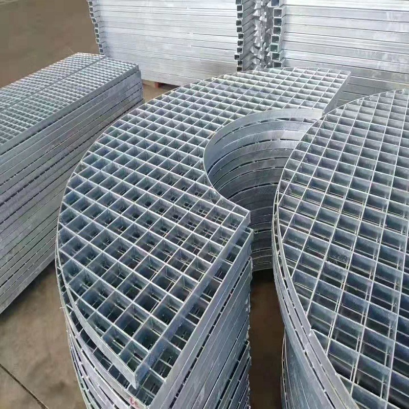 现货g205/30/100热镀锌格栅踏步板 加工订做扇形 圆形 异形钢格板