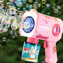网红泡泡机全自动爆款电动加特林泡泡枪发光儿童玩具夜市摆摊批发