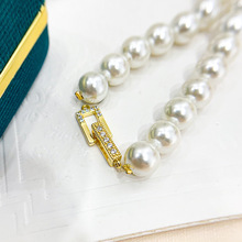 DIY珍珠配件 S925银时尚金色银色项链扣 手链项链妈妈链扣8356