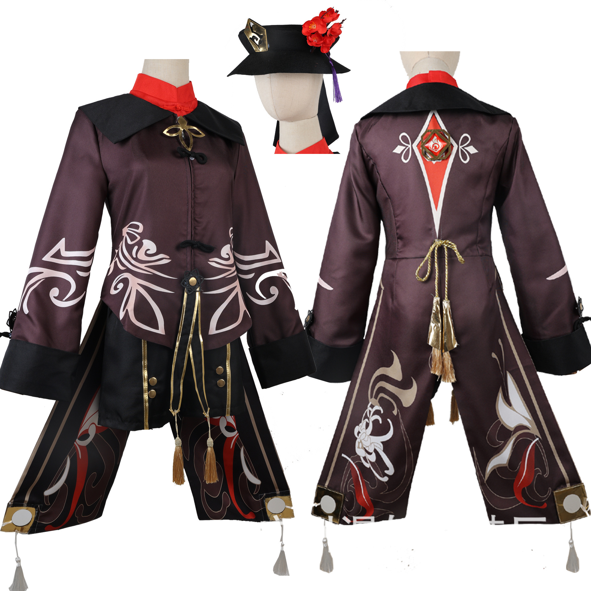 现货原神cosplay胡桃cos服全套女装往生堂堂主cos动漫表演服女c服