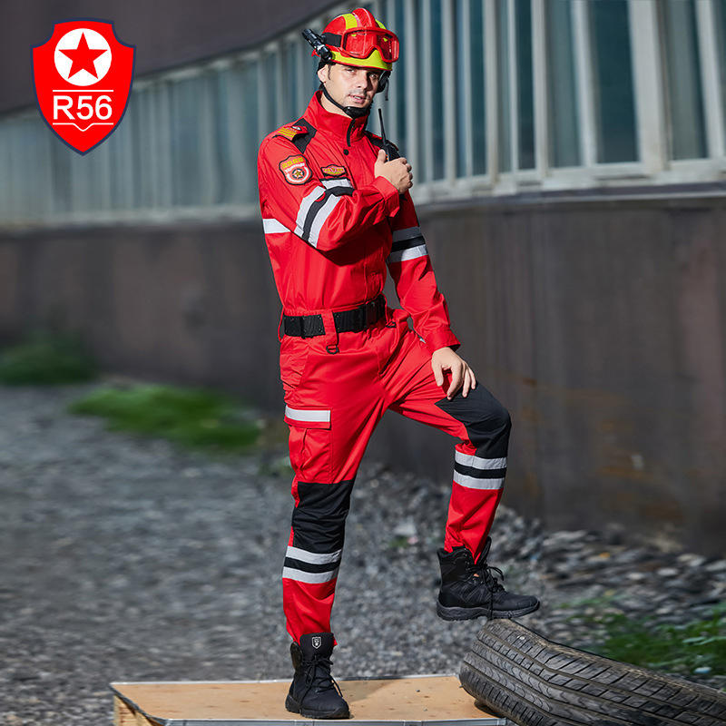 r56应急救援服秋装套装定制定做抢险救援服消防服工厂贴牌加工oem