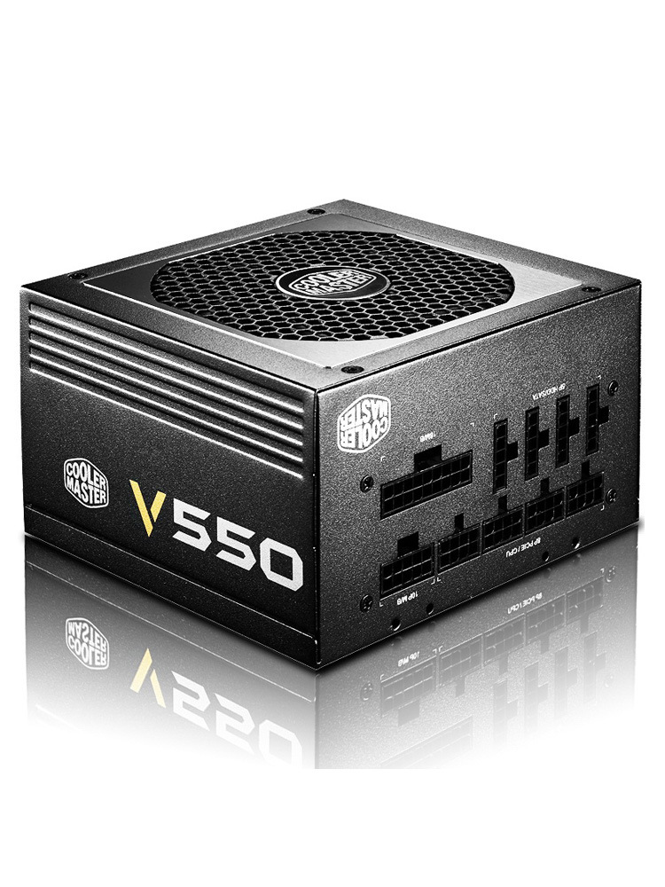 酷冷至尊v550全模组金牌电源80plus金牌认证峰值600w台式电脑电源
