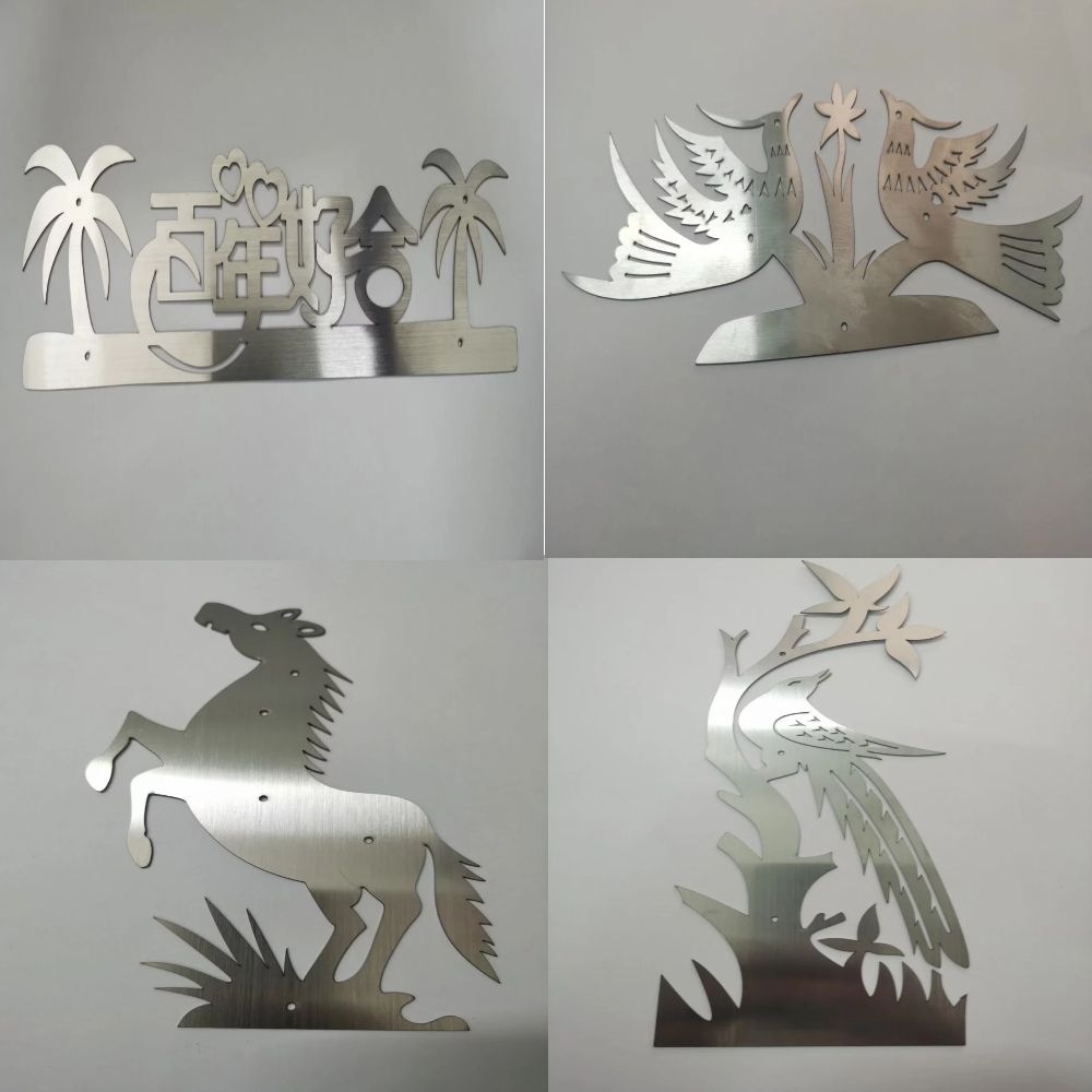 金属五金加工 平面切割 雕刻 镂空 工艺摆件 不锈钢雕花