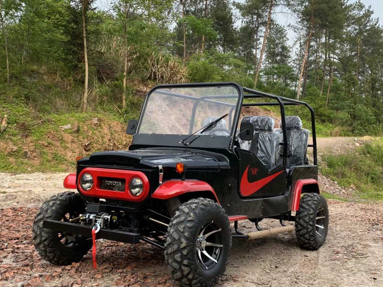 百越欧洲ce认证 四驱电动沙滩车全地形四轮摩托车utv卡丁车 4x4