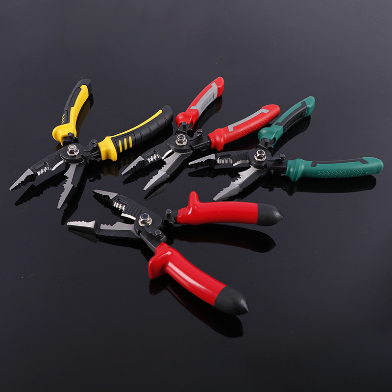 多用工业线槽钳 电工铬钒钢电工钳 电线修理用铬钒钢钳子多色可选