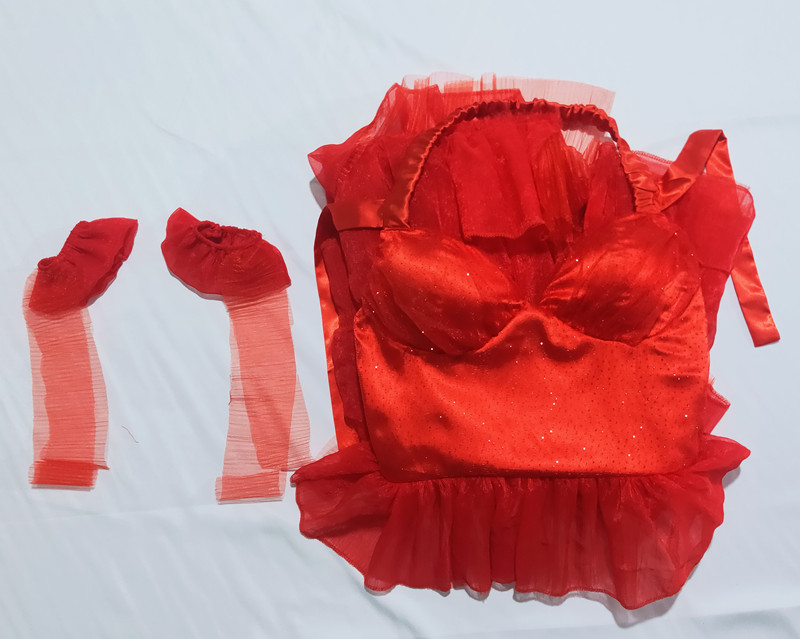 自杀小队2全员集结cos小丑女哈莉奎茵红色连衣裙cosplay服装