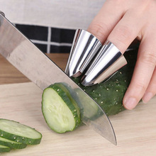 不锈钢多功能剥毛豆工具神器指甲切菜护指器防切手护手家用厨房.