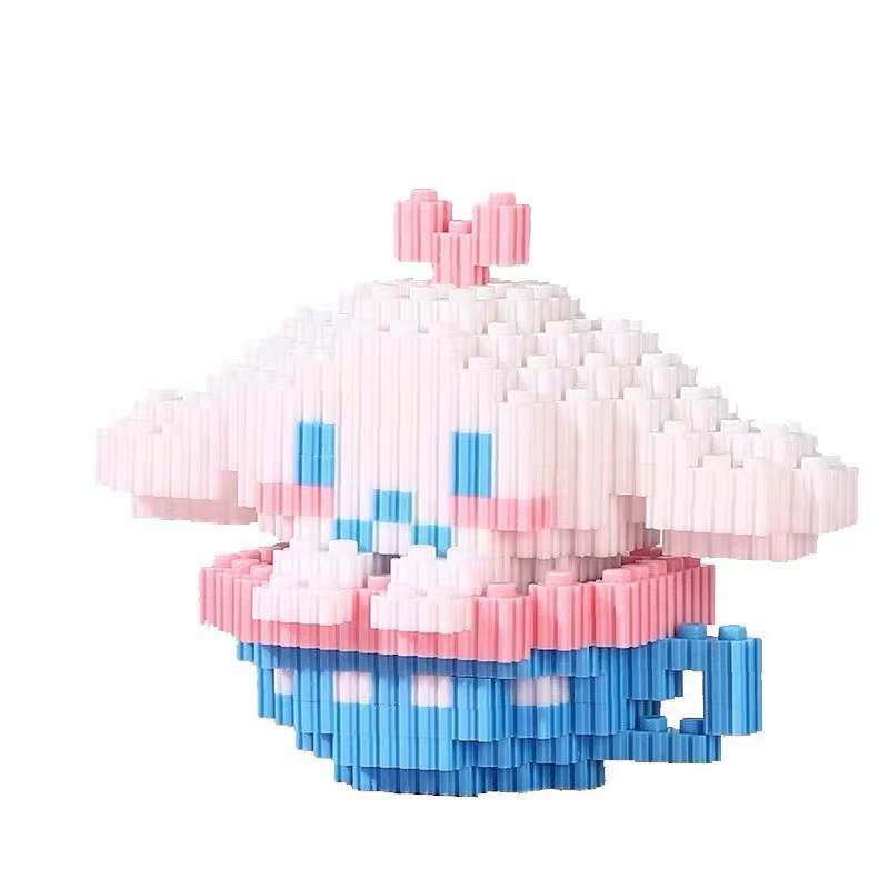 Small Particle Assembly Building Blocks Compatible with Lego 3d Puzzle Model Milky Tea Cup Series Educational Toys Tiktok Wholesale Stall