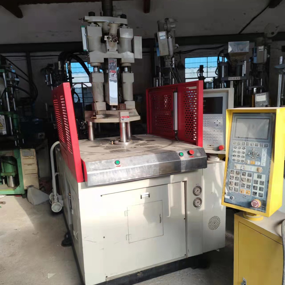 宁波二手立式注塑机 大禹40吨九成新转盘立式注塑机