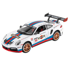 建元1:24保时捷911GT3RSR赛道版高端赛车摆件声光玩具男生日礼物