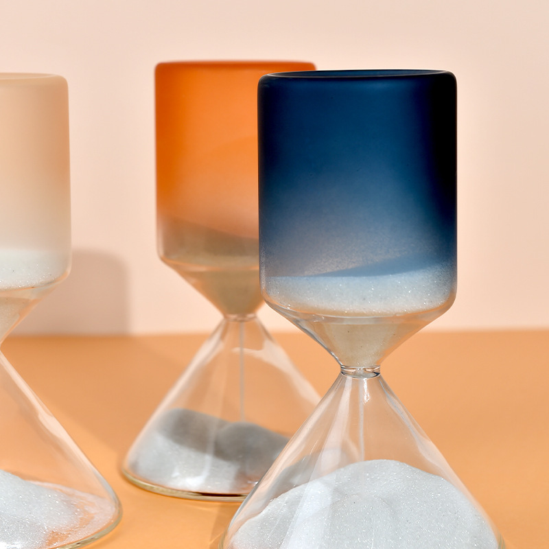 彩色玻璃沙漏渐变沙漏酒店样板房家居客厅卧室玄关计时装饰送礼