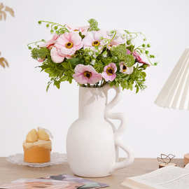 风铃虞美人仿真花高级感逼真酒店软装家居装饰婚庆装饰跨境热销款