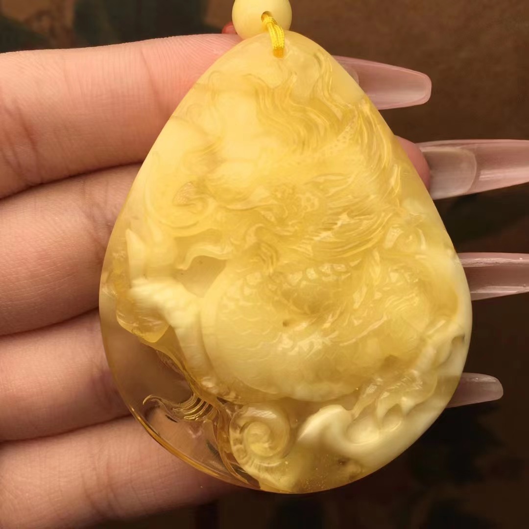 天然蜜蜡雕件吊坠