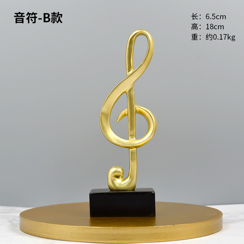 Modern Minimalist Music Trophy Staff Notes Piano Decoration Home Decoration Piano Room Crafts Gift