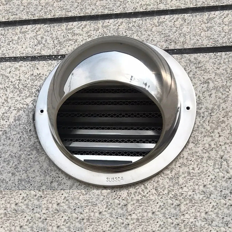 304不锈钢风帽防雨帽烟机排烟管外墙出风口防风罩室外防雨罩厨房
