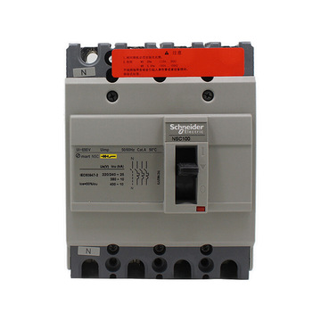 施耐德电气 nsc塑壳配电保护断路器 nsc100b 10ka 100a 4p3t-阿里巴巴