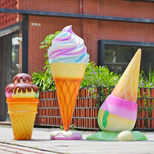 店门口雪糕模型雕塑户外仿真冰淇淋大摆件甜品商场美陈甜筒装饰品