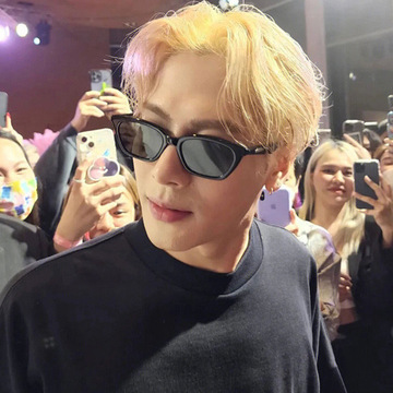 王嘉尔同款墨镜猫眼gm墨镜潮男长方形复古防紫外线太阳镜高级感