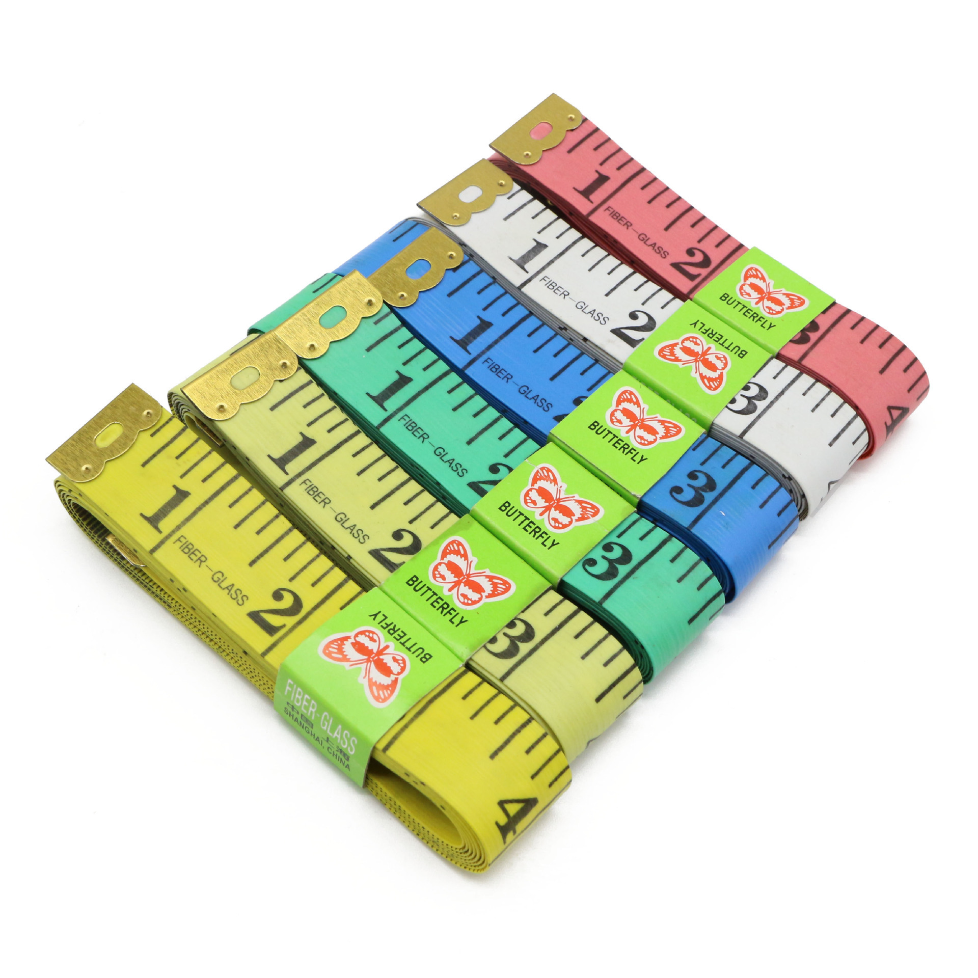 Color Plastic Tape Double-Sided Tape Measure Daily Household Sewing Supplies Clothes Measuring Tape Wholesale