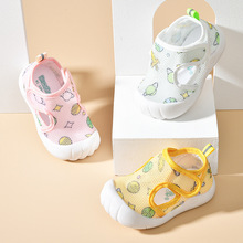 婴儿学步鞋夏季男宝宝凉鞋1-2岁儿童防滑软底鞋子幼儿网鞋女宝宝